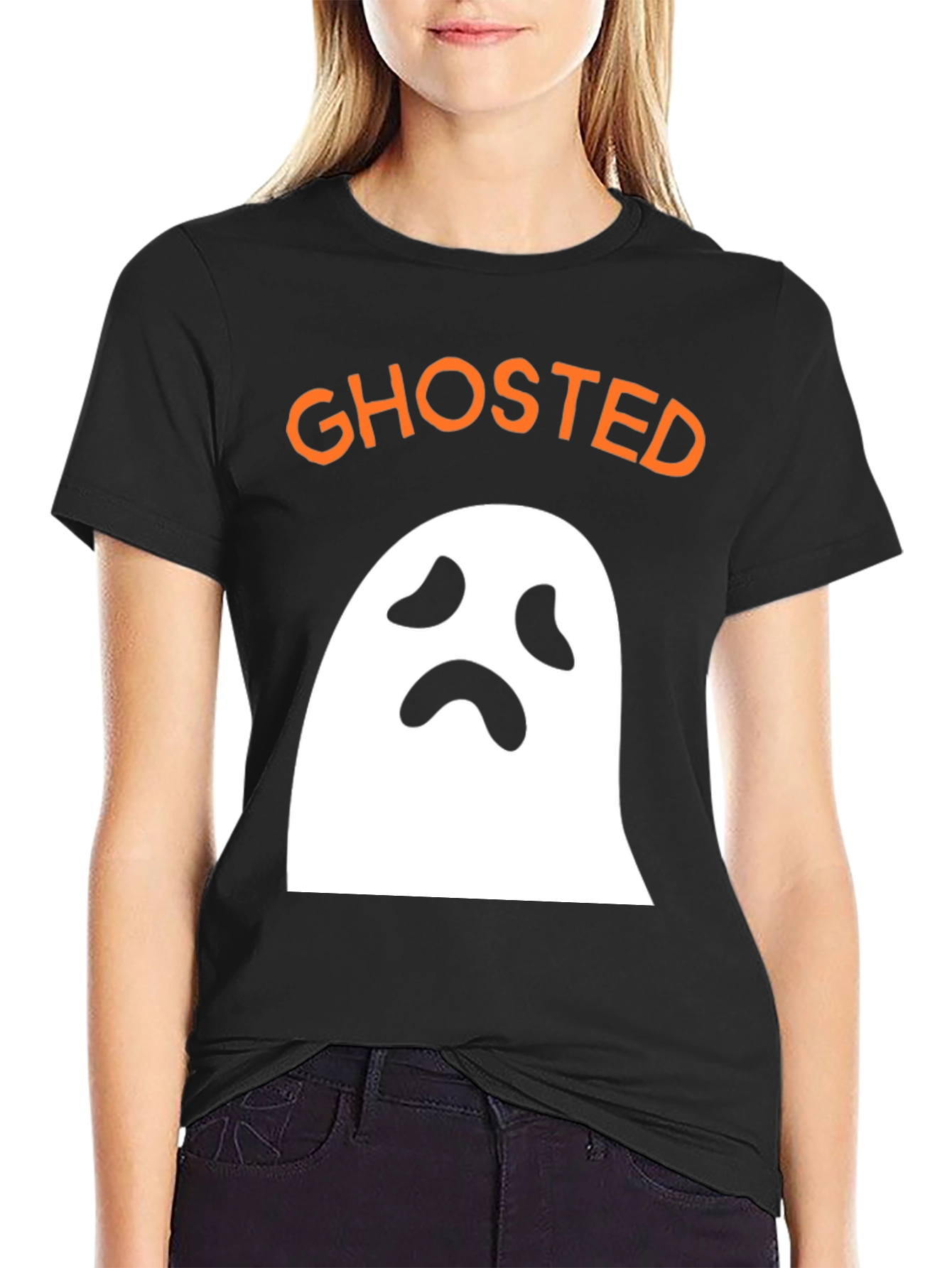 Ghosted Halloween Graphic T-Shirt
