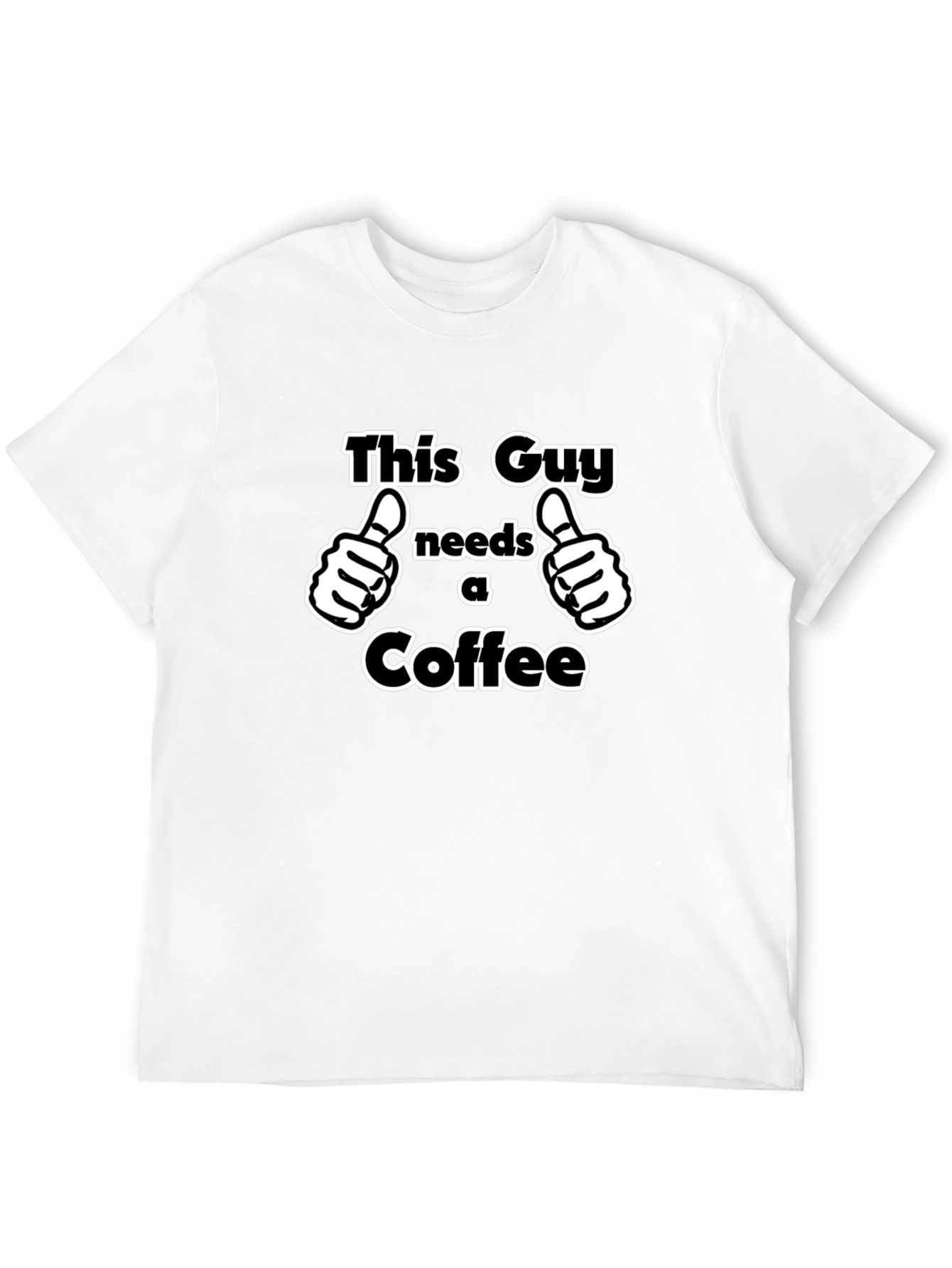 This Guy Needs Coffee T-Shirt - Funny Graphic Tee