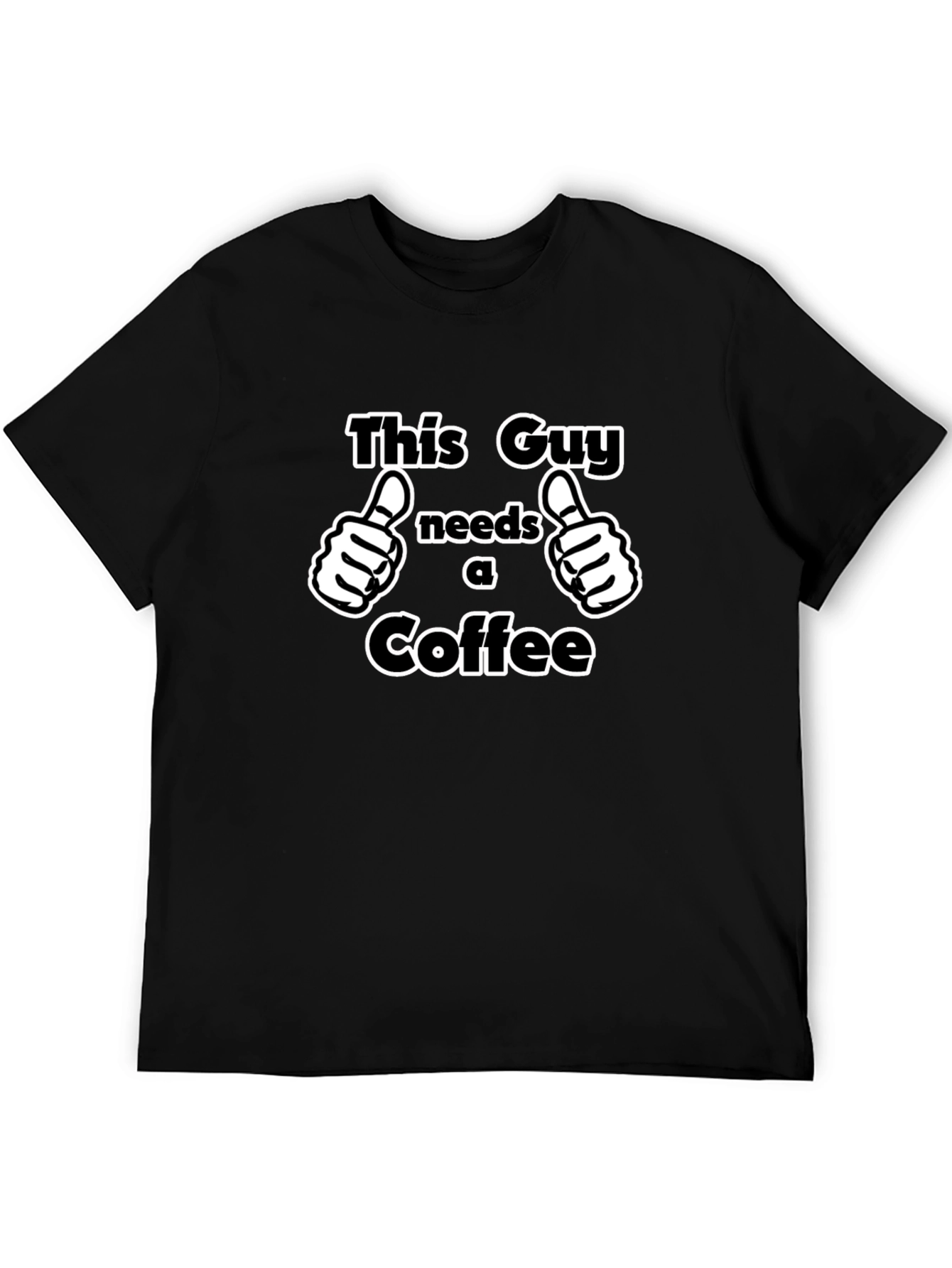 This Guy Needs Coffee T-Shirt - Funny Graphic Tee