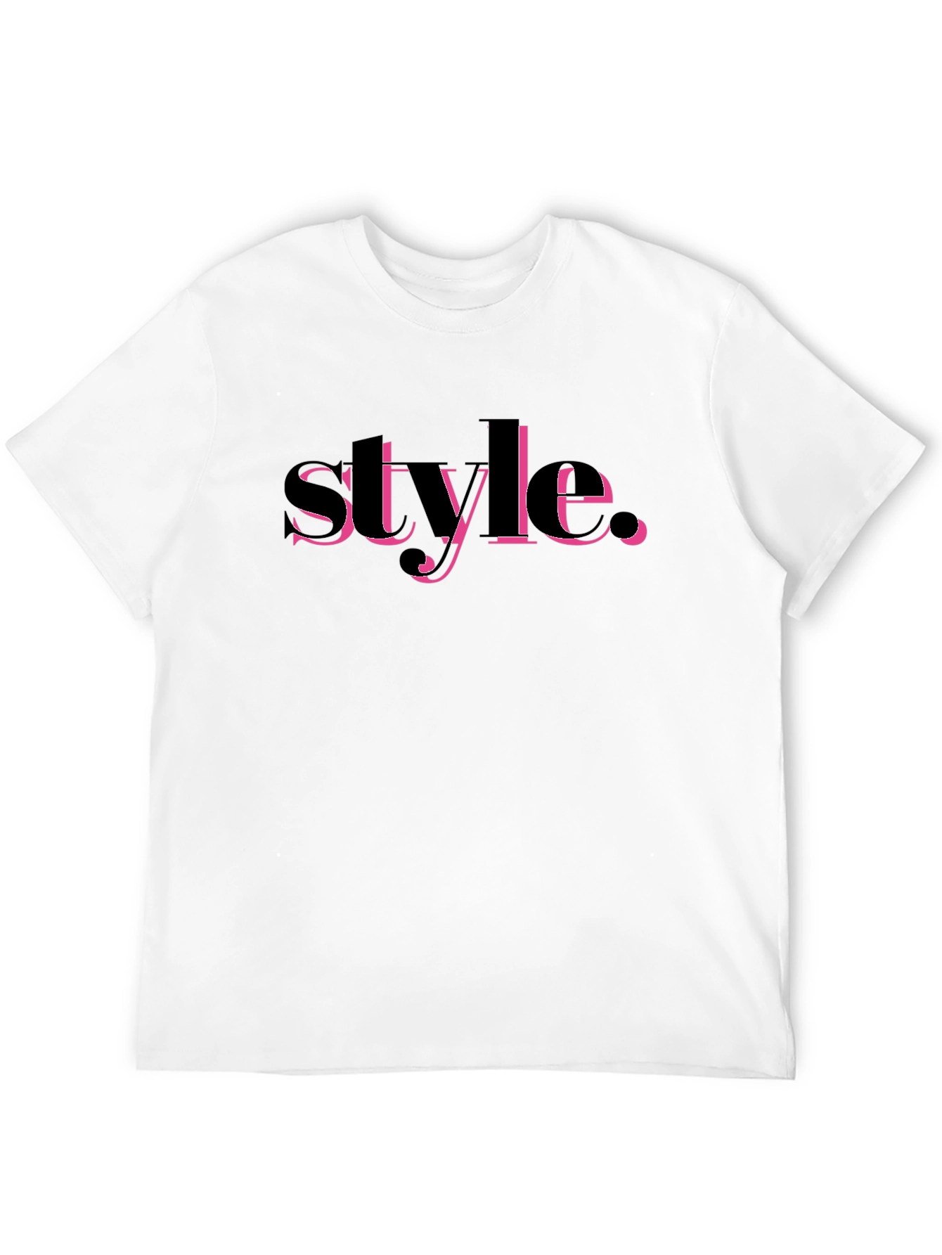 Stylish Black Tee with Bold Graphic Design