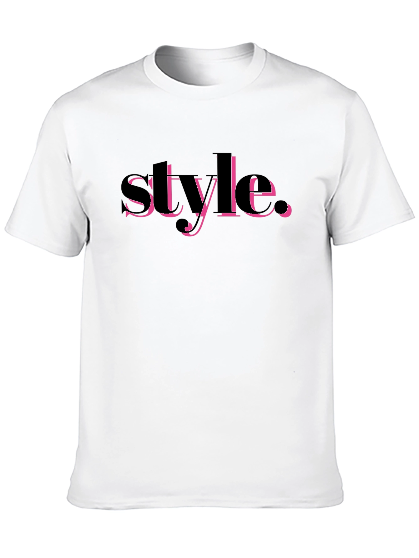 Stylish Black Tee with Bold Graphic Design