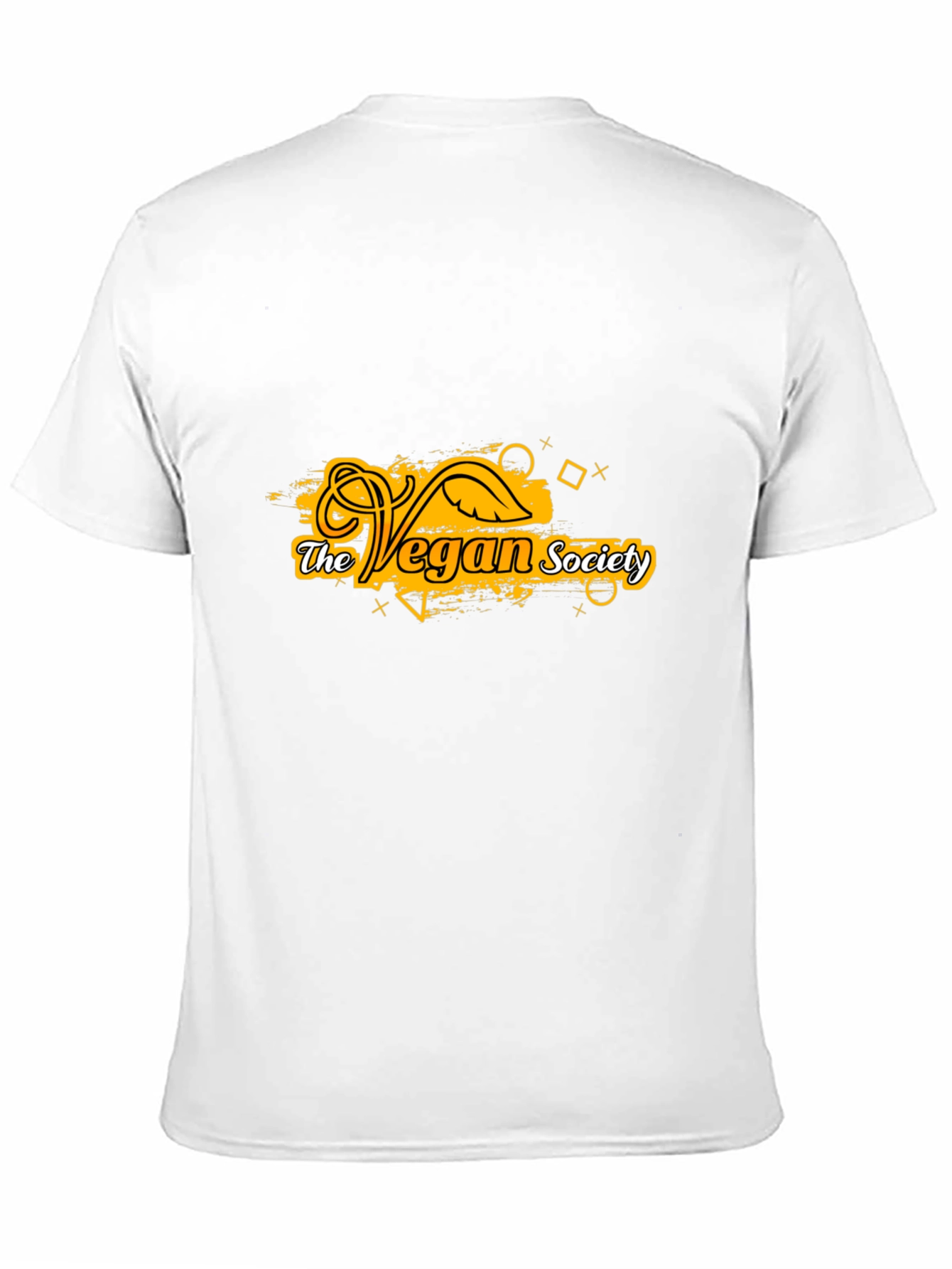 Vegan Society T-Shirt - Black Cotton Tee
