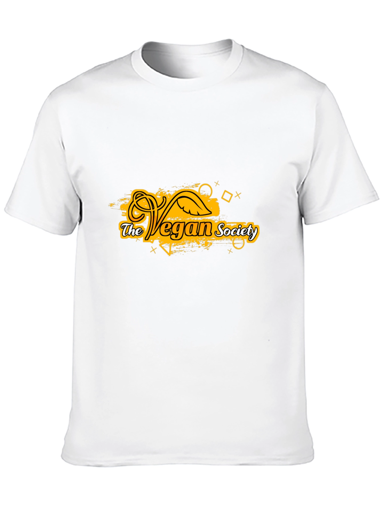 Vegan Society T-Shirt - Black Cotton Tee