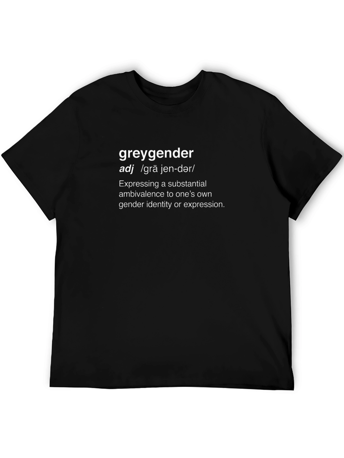 Greygender Definition T-Shirt - Gender Identity Pride
