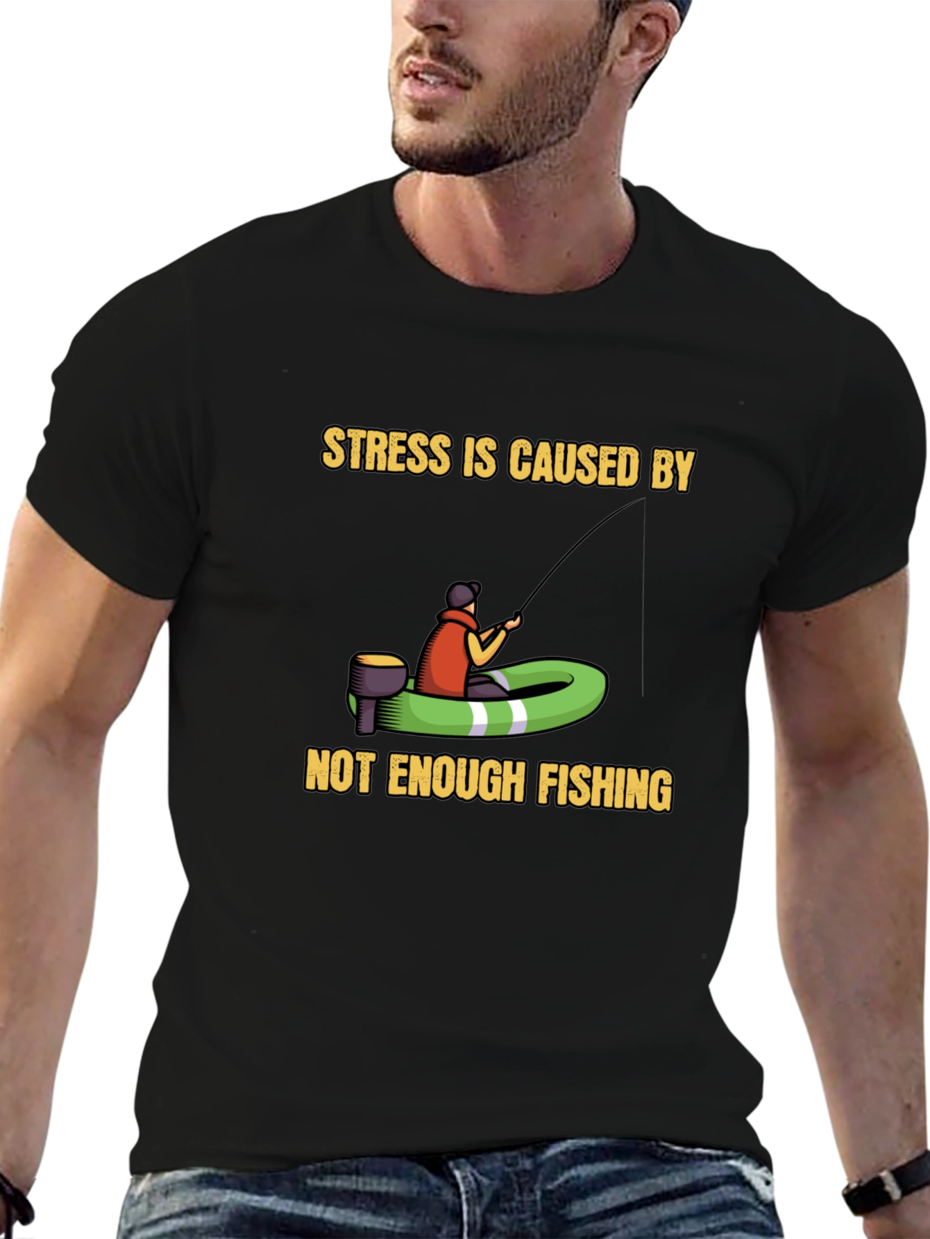Fishing Humor T-Shirt - Stress Relief Tee