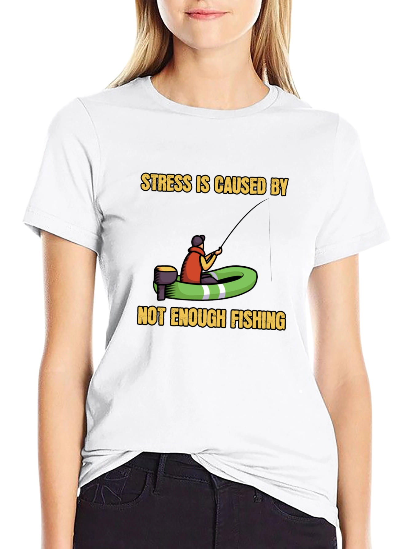 Fishing Humor T-Shirt - Stress Relief Tee