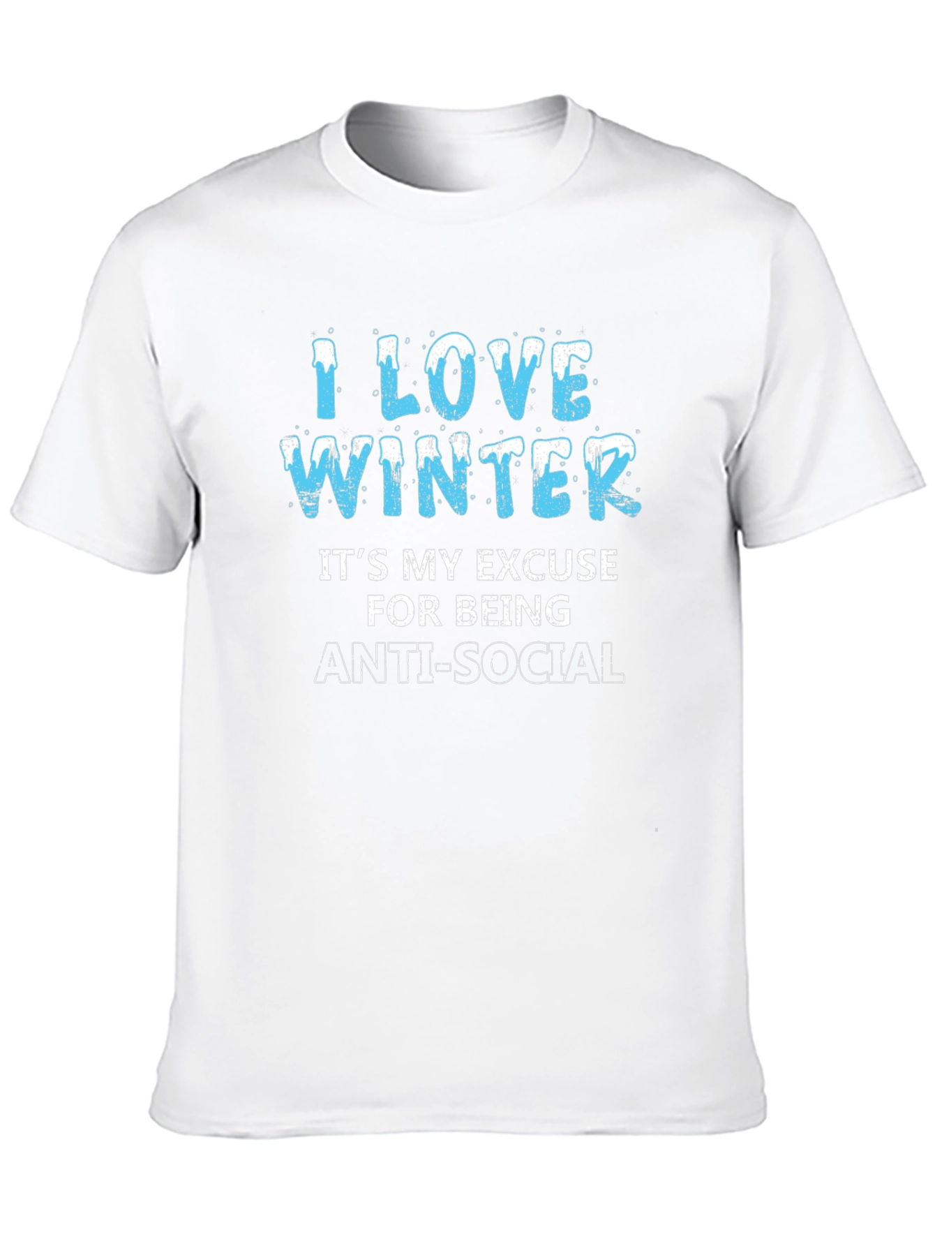 I Love Winter Anti-Social Graphic Tee