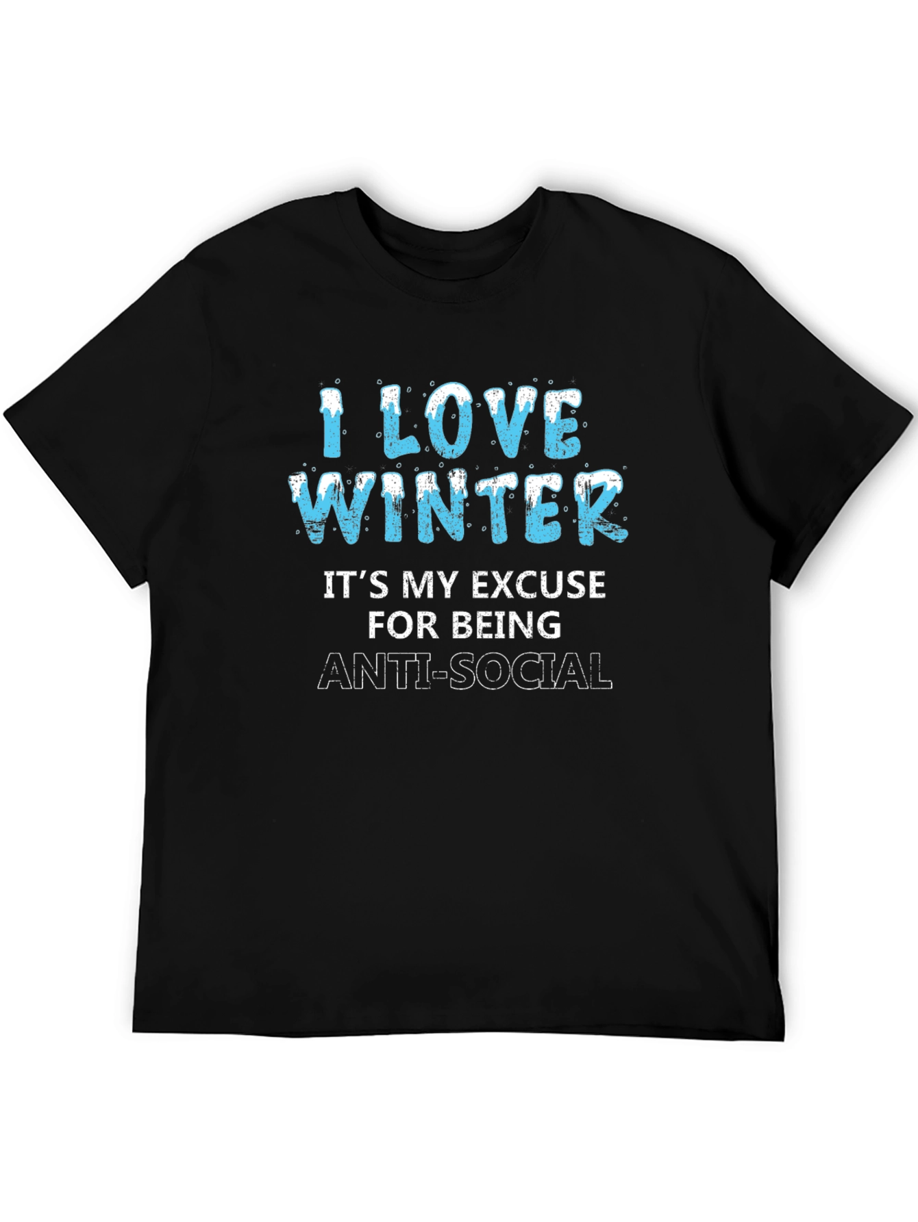 I Love Winter Anti-Social Graphic Tee