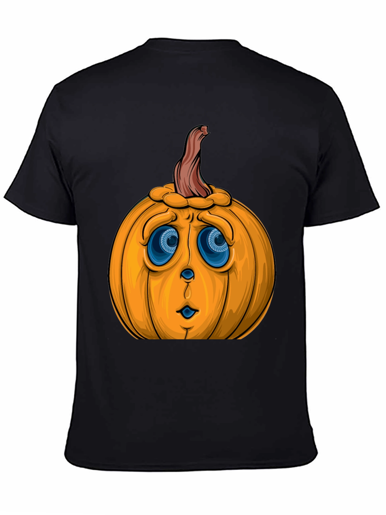 Sad Pumpkin Face Halloween T-Shirt