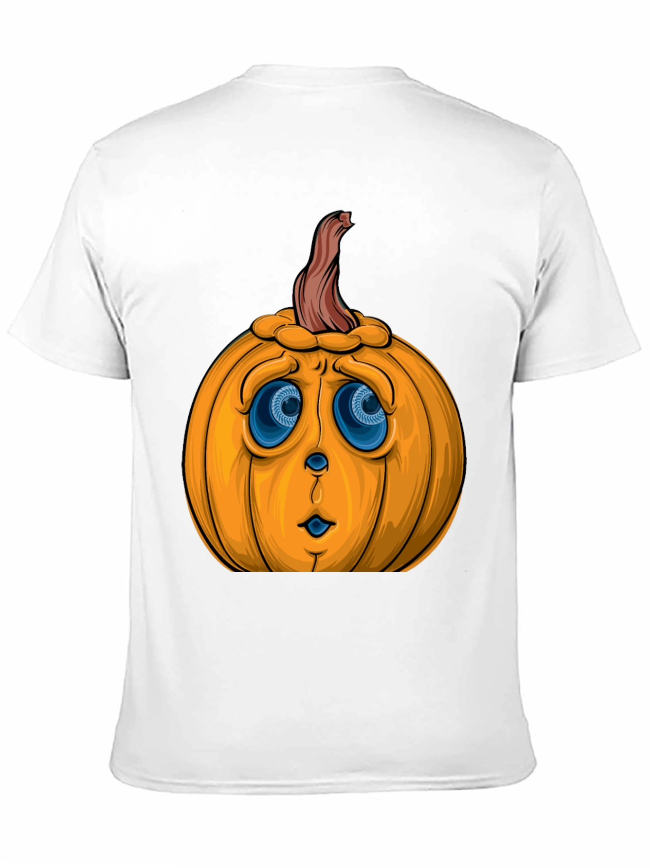 Sad Pumpkin Face Halloween T-Shirt