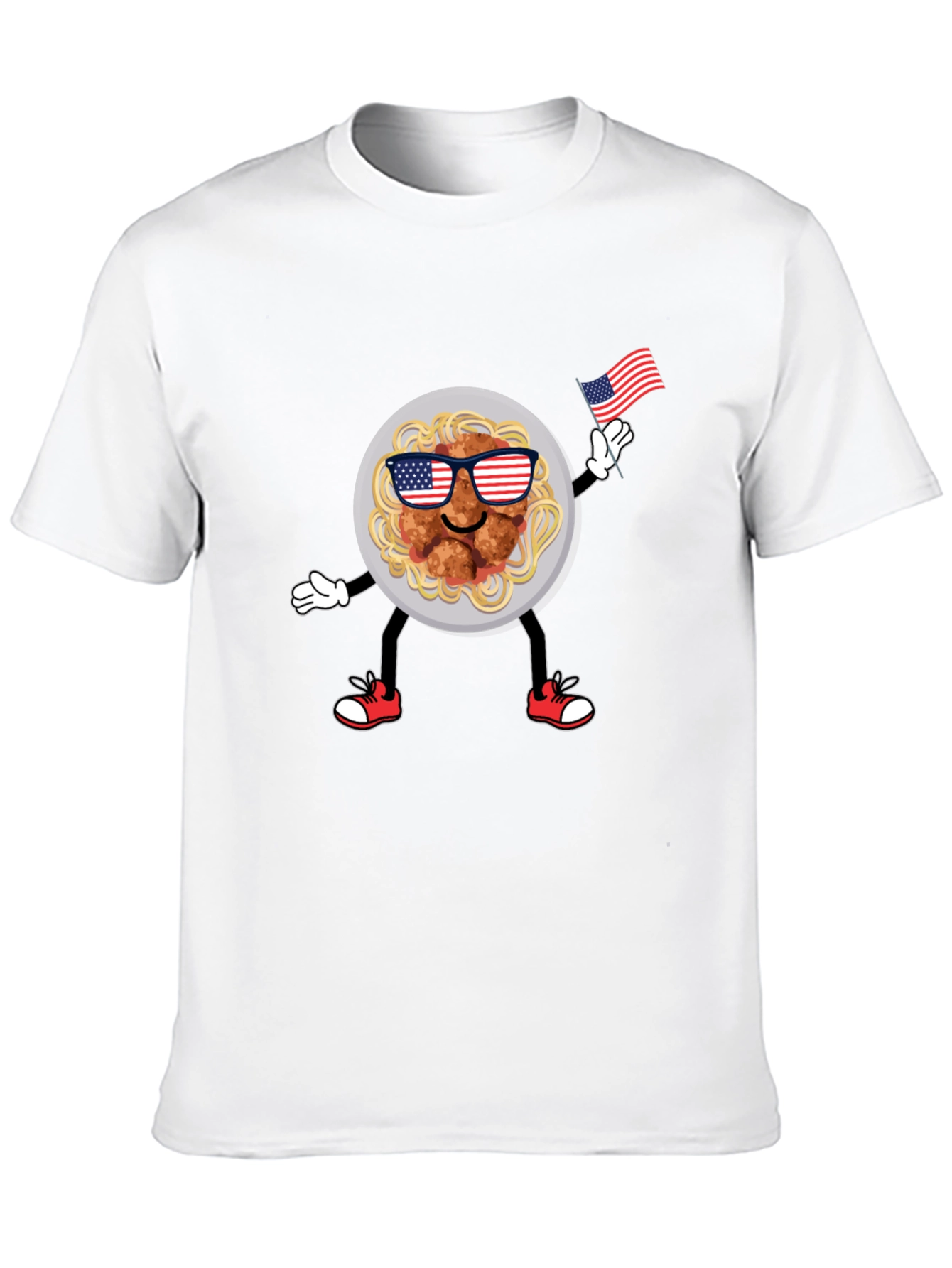 Patriotic Spaghetti & Meatballs Graphic Tee