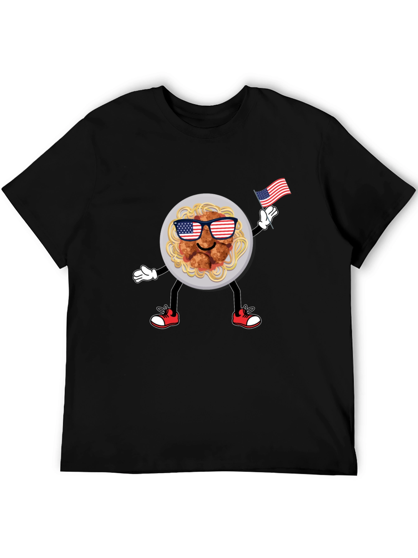 Patriotic Spaghetti & Meatballs Graphic Tee