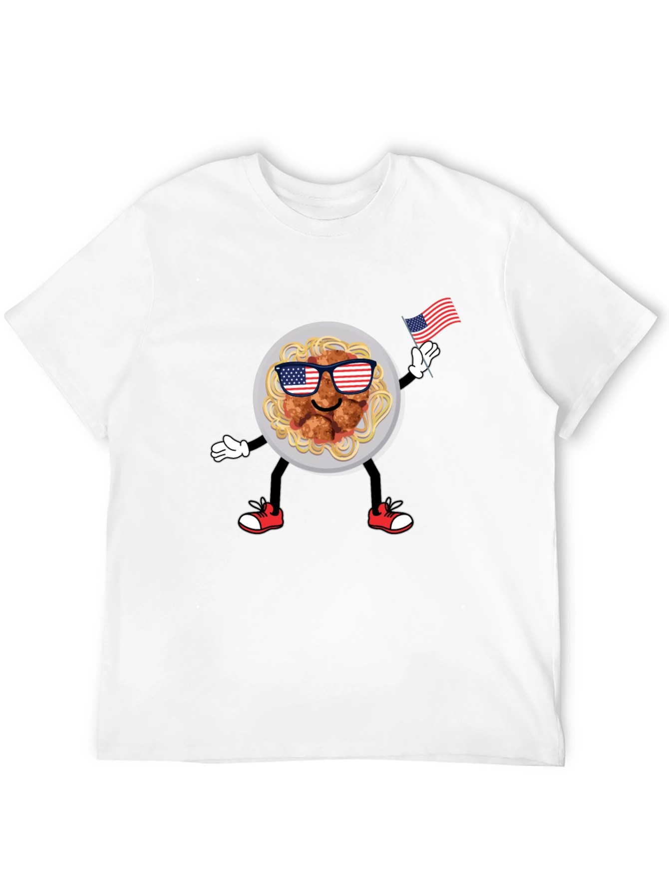 Patriotic Spaghetti & Meatballs Graphic Tee