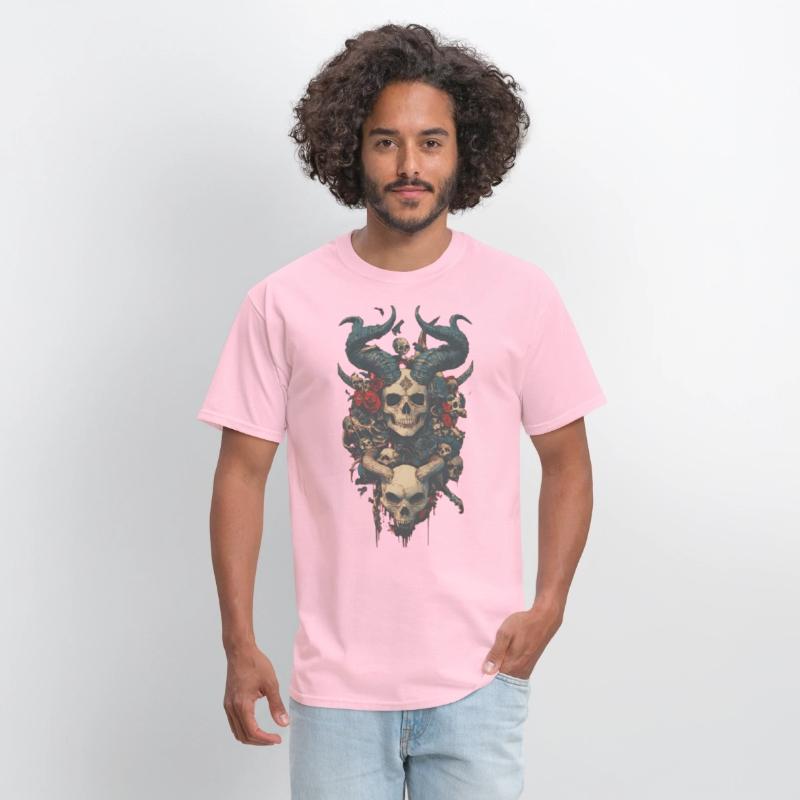 Demonic Skull & Horned Death Art – Gothic Heavy