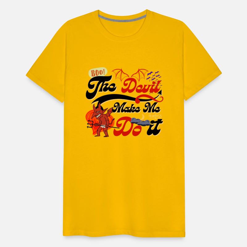 Devil Make Me Do it the Evil toon funny Halloween.