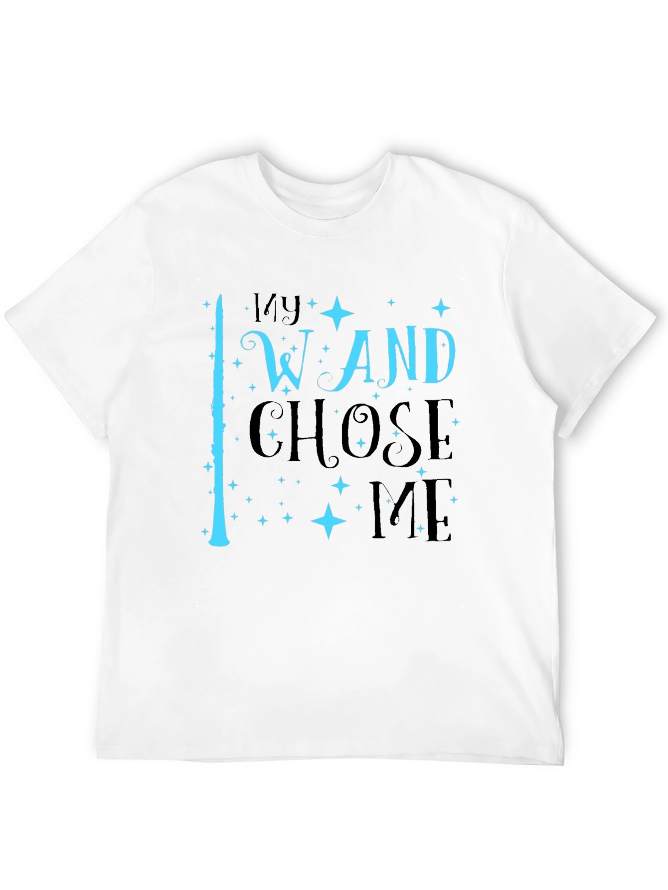 My Wand Chose Me Black T-Shirt