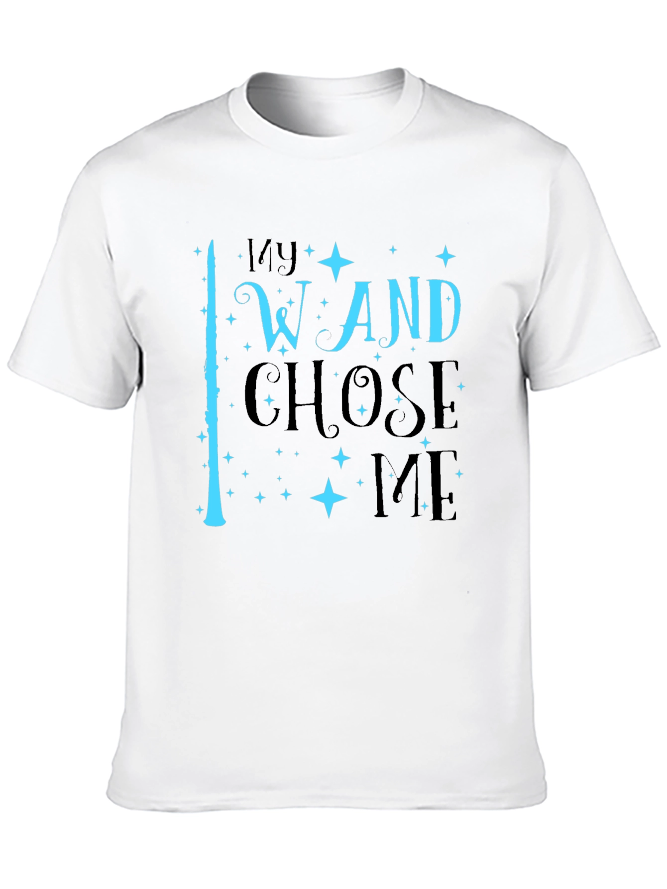 My Wand Chose Me Black T-Shirt