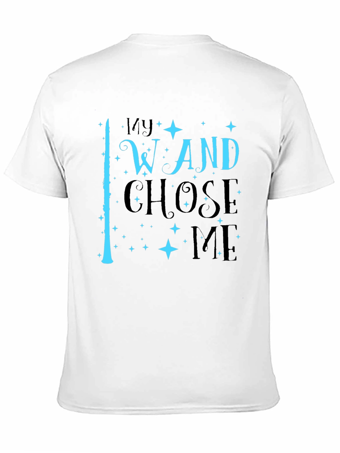 My Wand Chose Me Black T-Shirt
