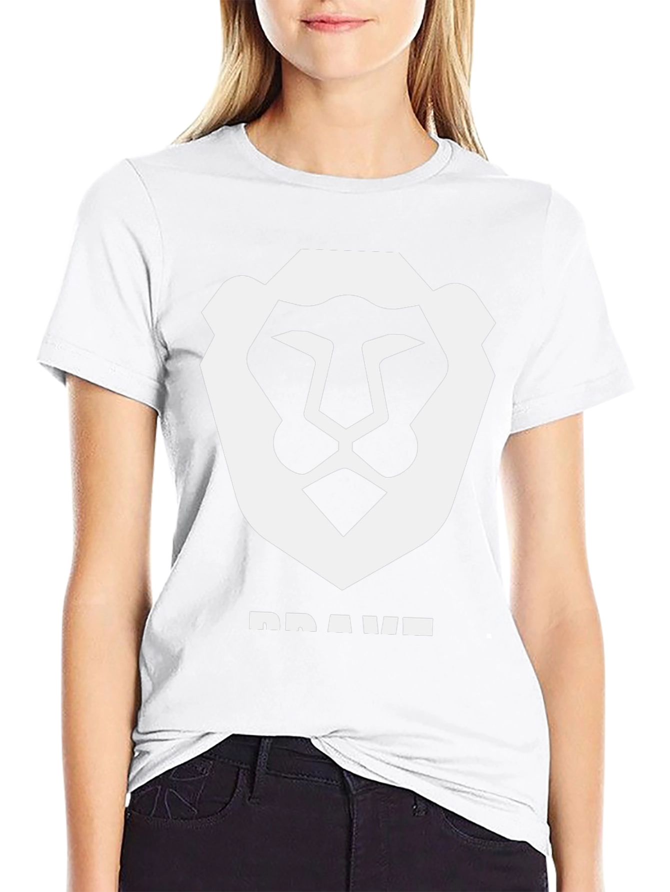Brave Browser Lion Logo Black T-Shirt