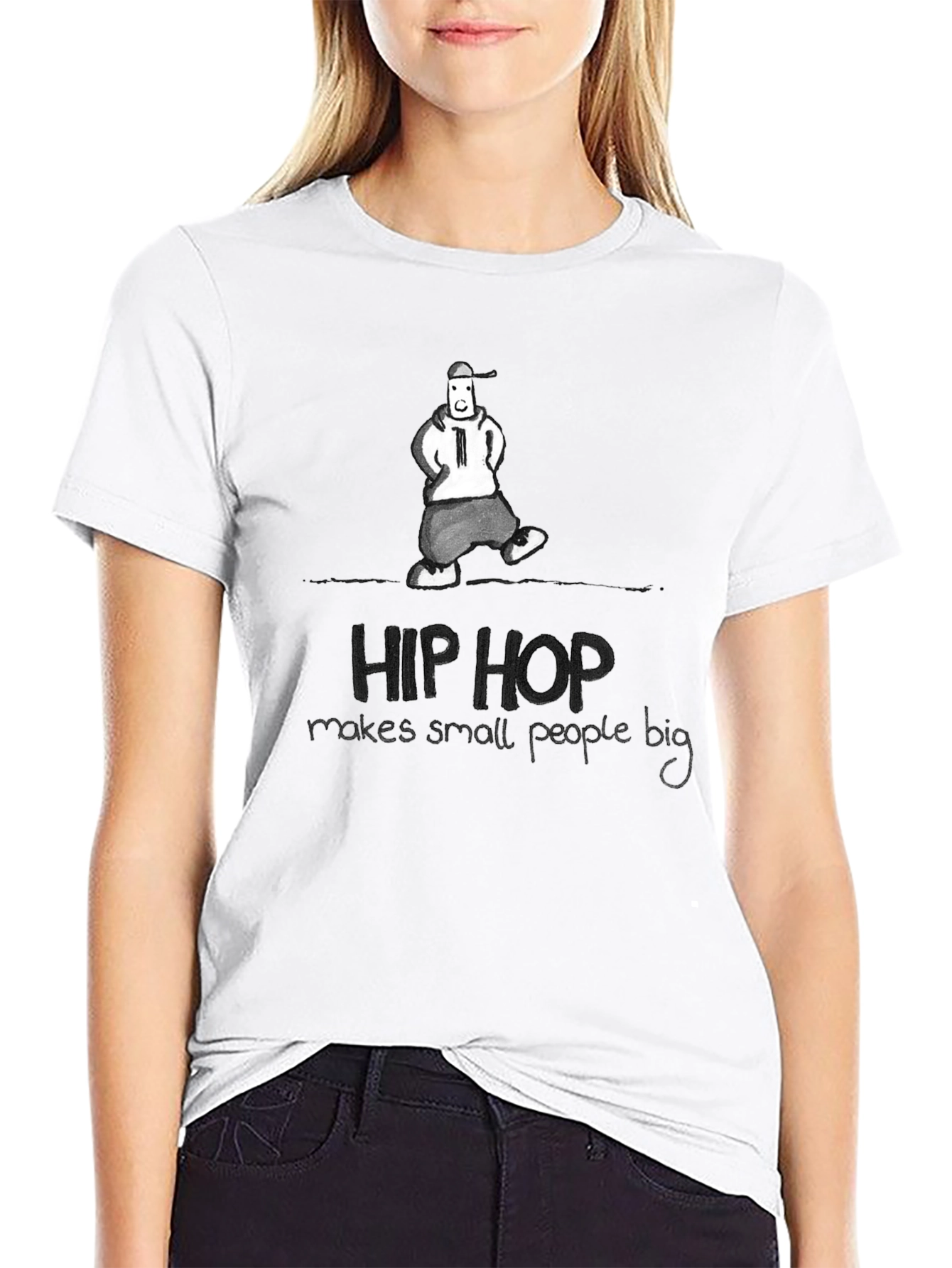 Hip Hop Graphic Tee - Makes Small People Big