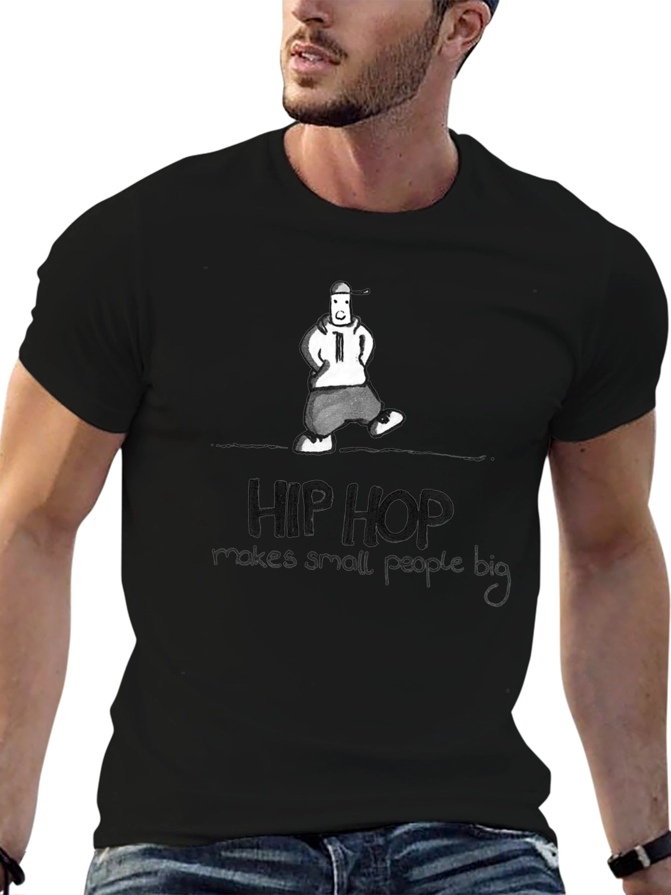 Hip Hop Graphic Tee - Makes Small People Big