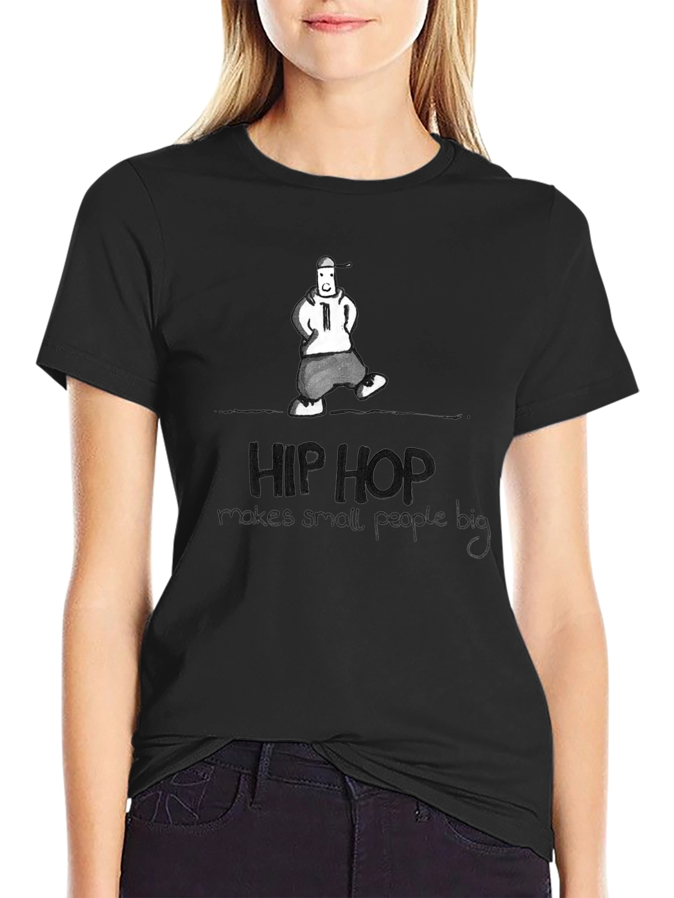Hip Hop Graphic Tee - Makes Small People Big