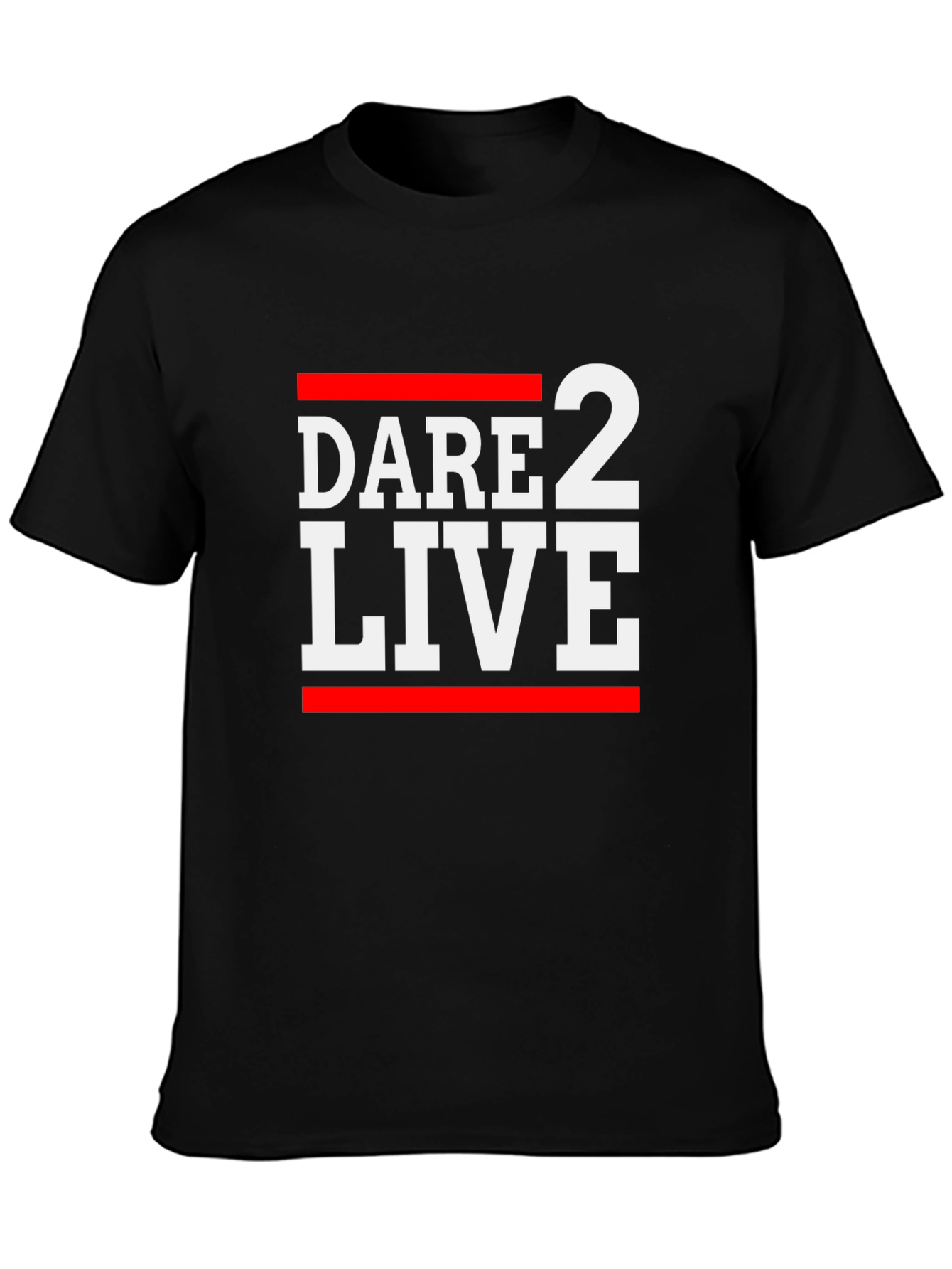 Dare 2 Live Black Graphic Tee