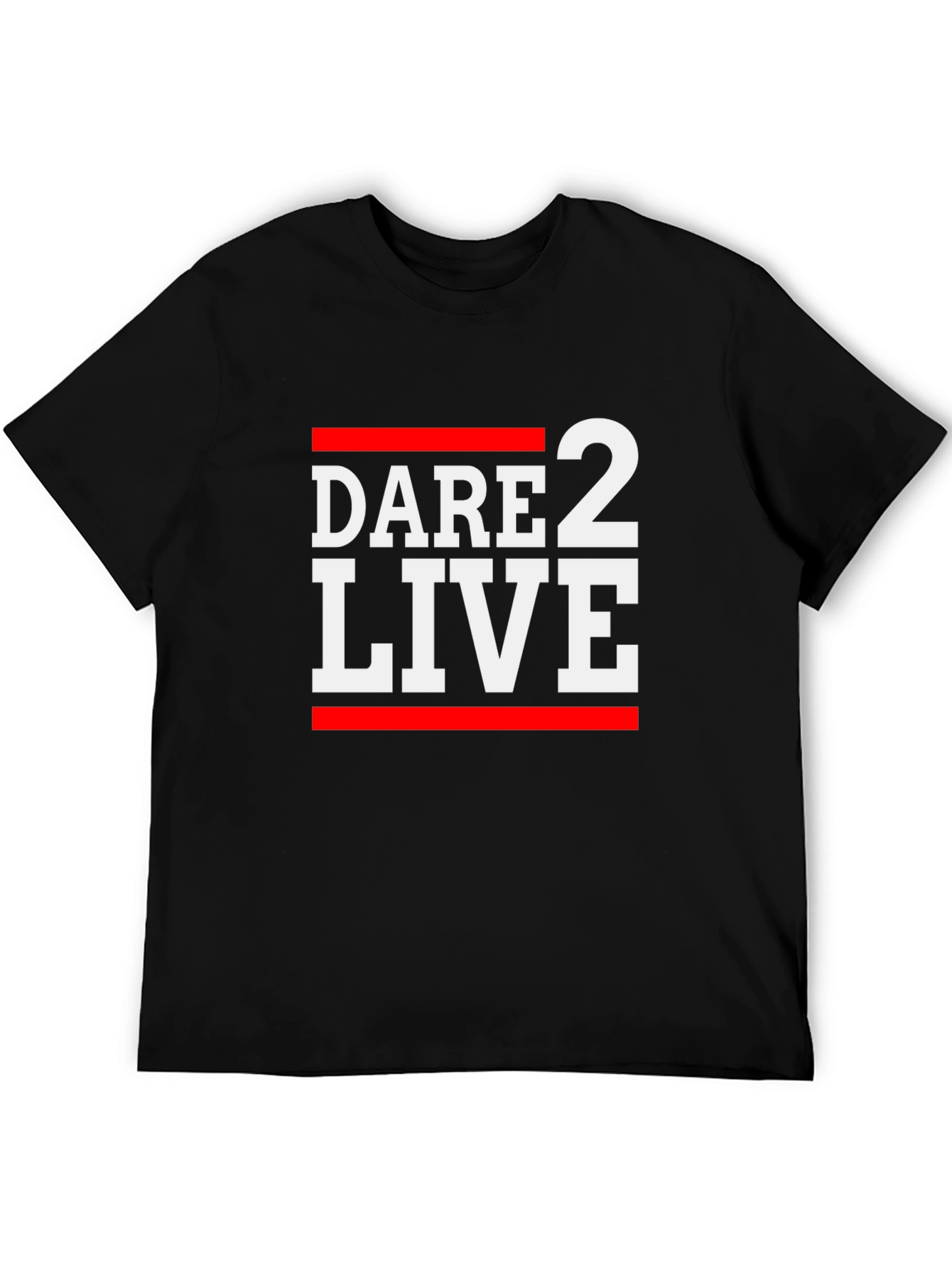 Dare 2 Live Black Graphic Tee