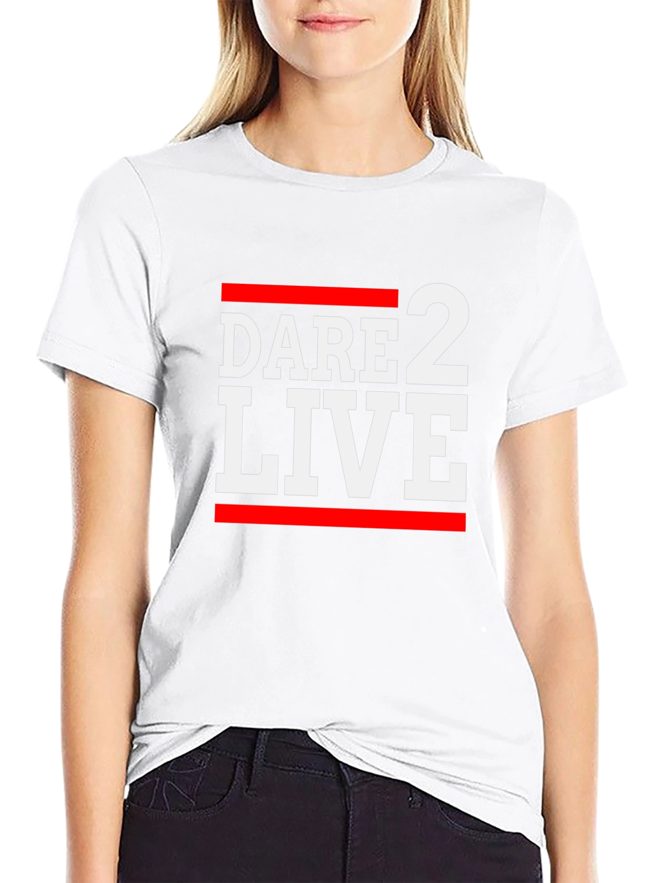 Dare 2 Live Black Graphic Tee