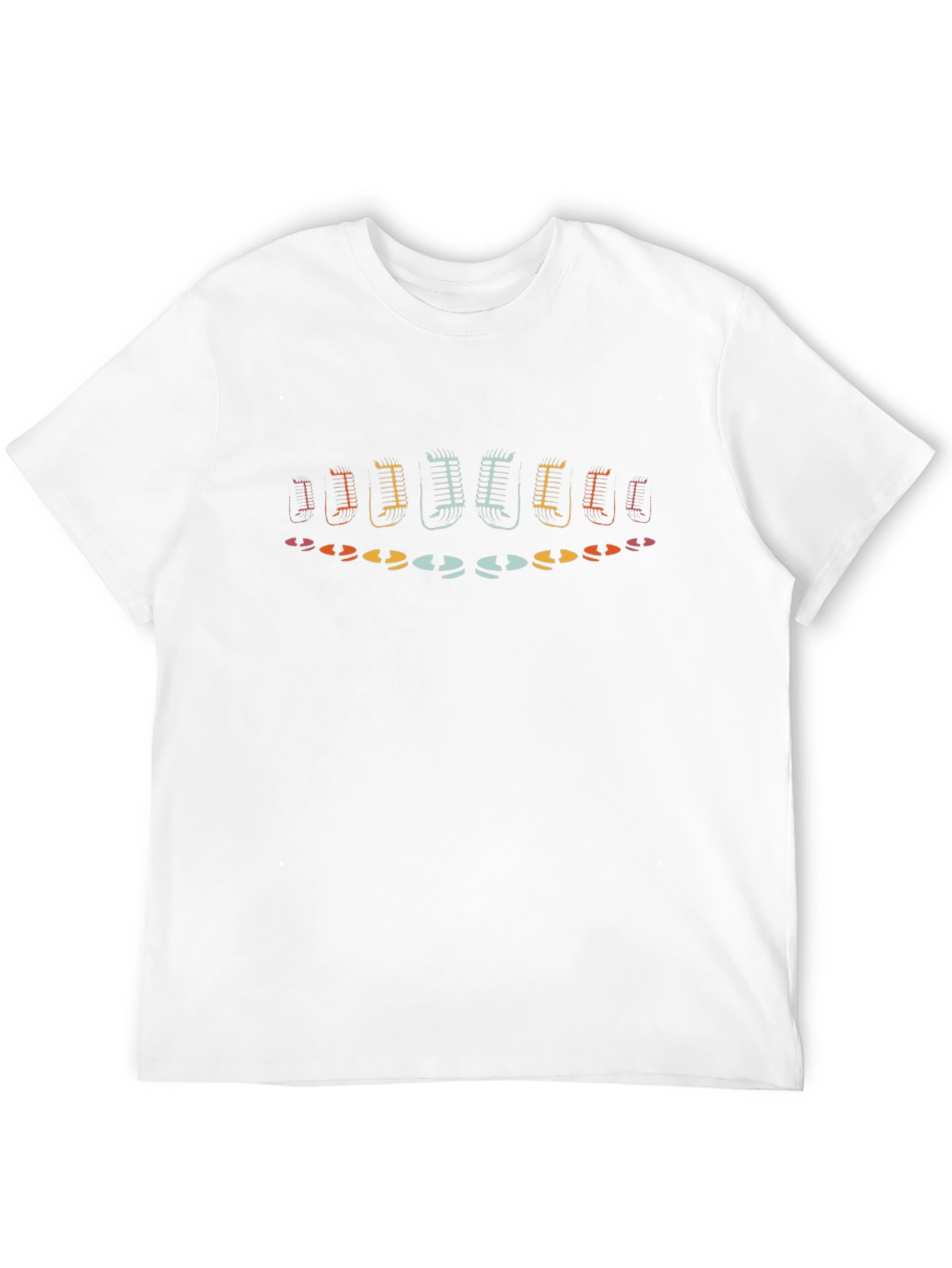 Retro Microphone Array Graphic Tee - Black