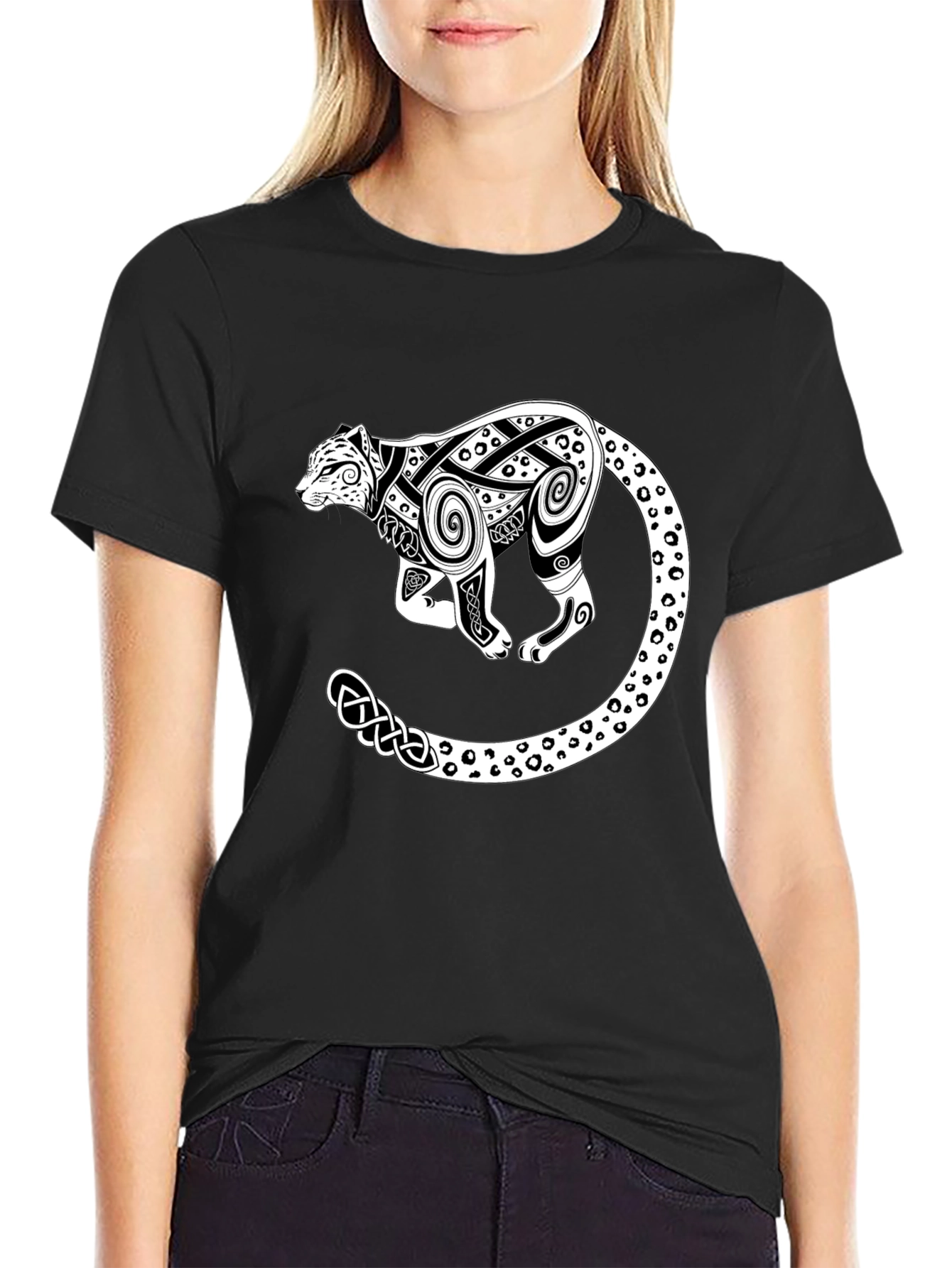 Celtic Leopard T-Shirt - Stylish Graphic Tee