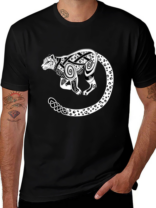 Celtic Leopard T-Shirt - Stylish Graphic Tee