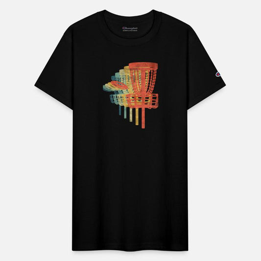 Disc Golf Frisbee Basket Play Retro Vintage Color