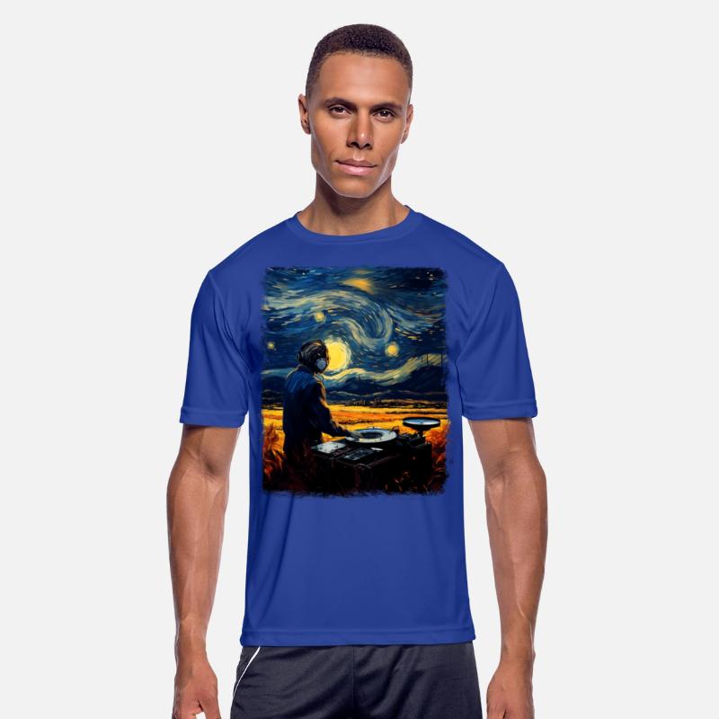 Disc jockey Music Player DJ Turntable Starry Night