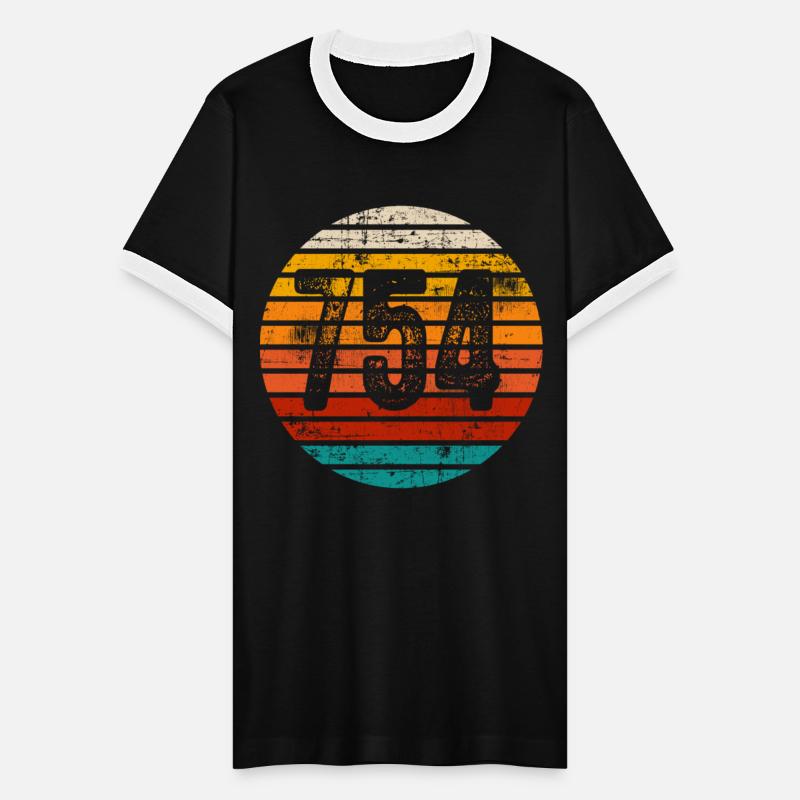 Distressed Vintage Sunset 754 Area Code