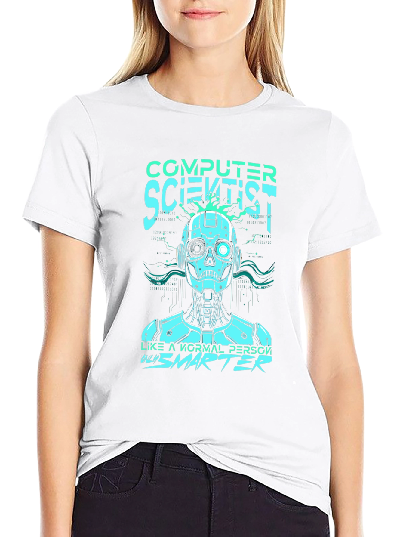 Computer Scientist Robot Graphic Tee