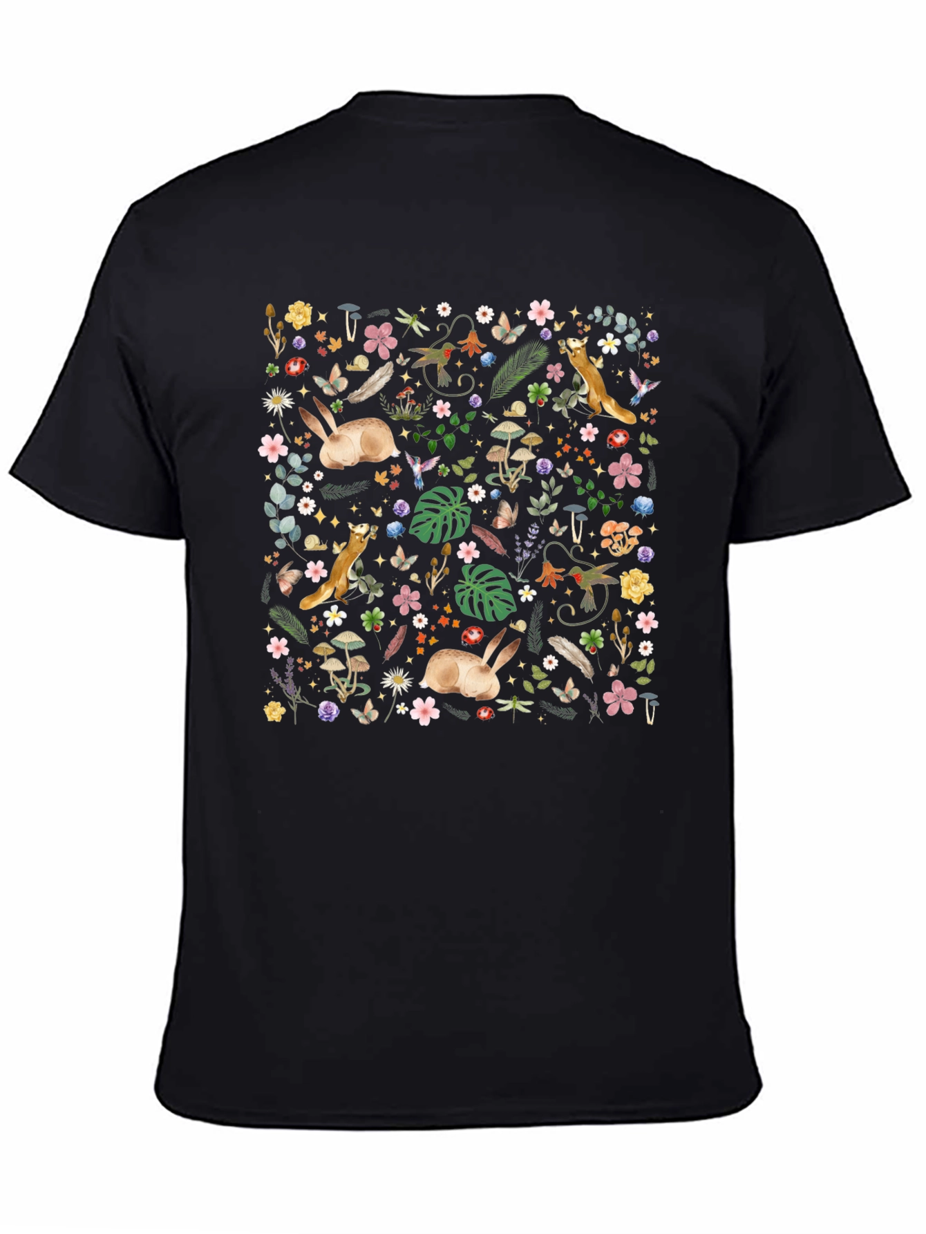 Whimsical Forest T-Shirt: Nature Print