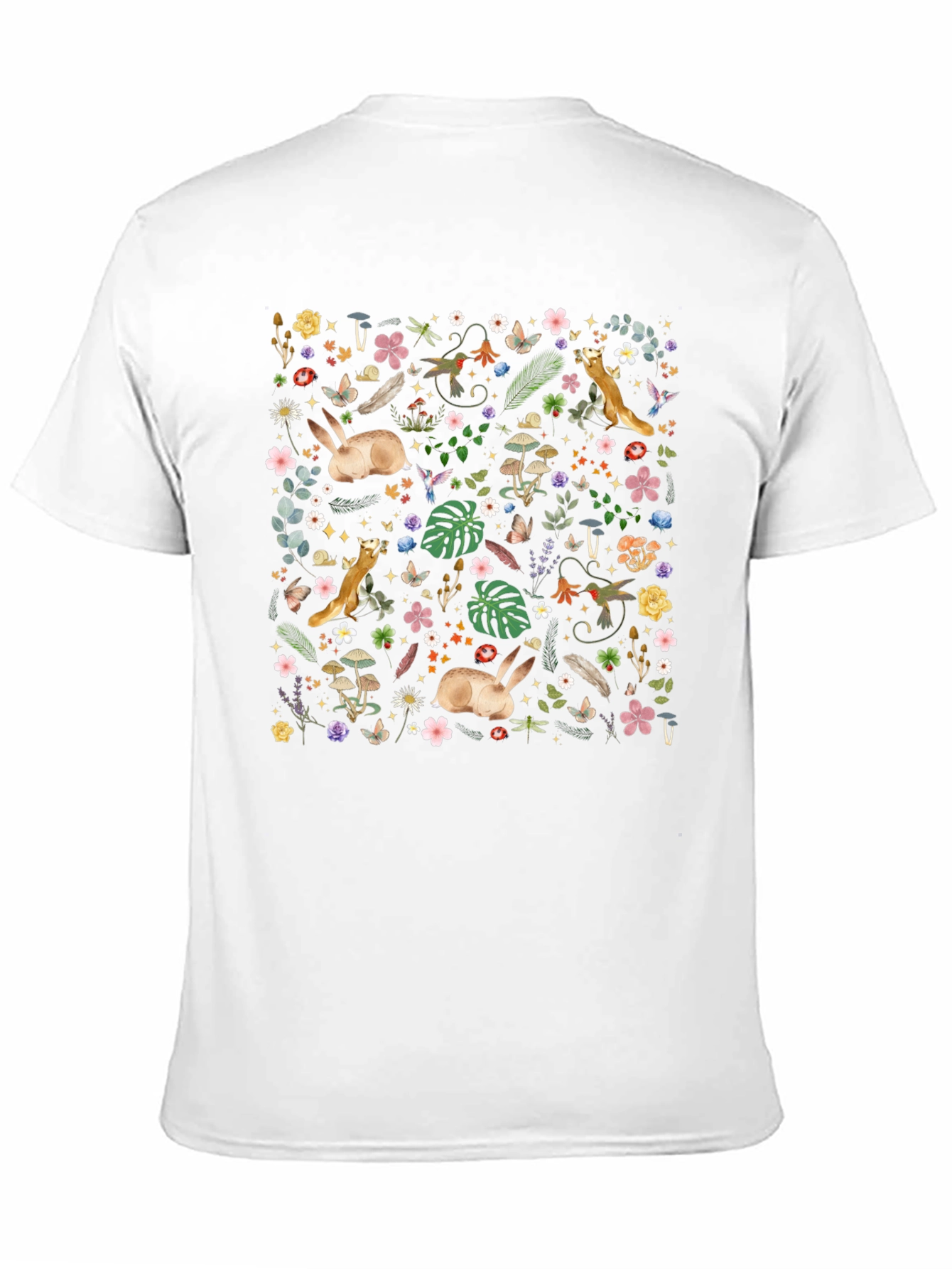 Whimsical Forest T-Shirt: Nature Print