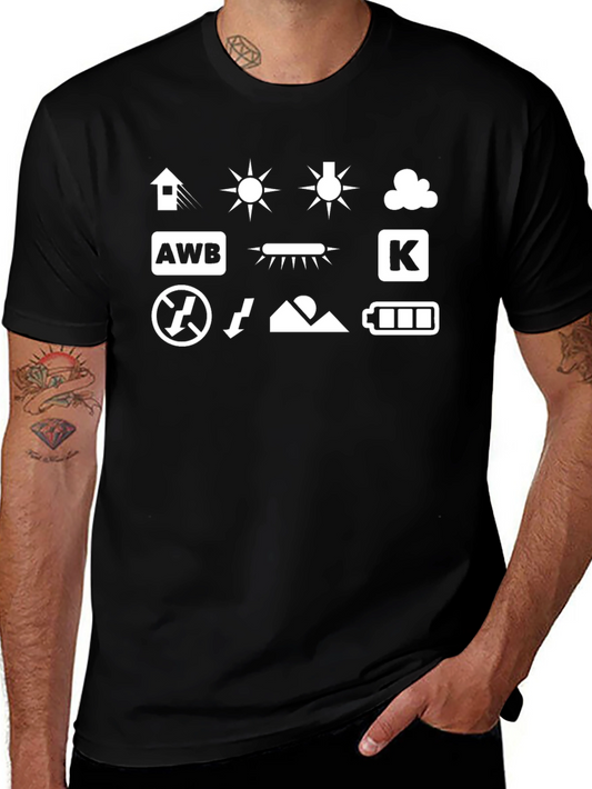 Camera Settings T-Shirt - Photography Mode Tee