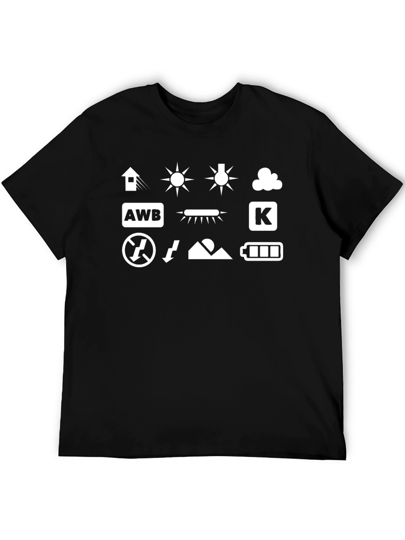 Camera Settings T-Shirt - Photography Mode Tee
