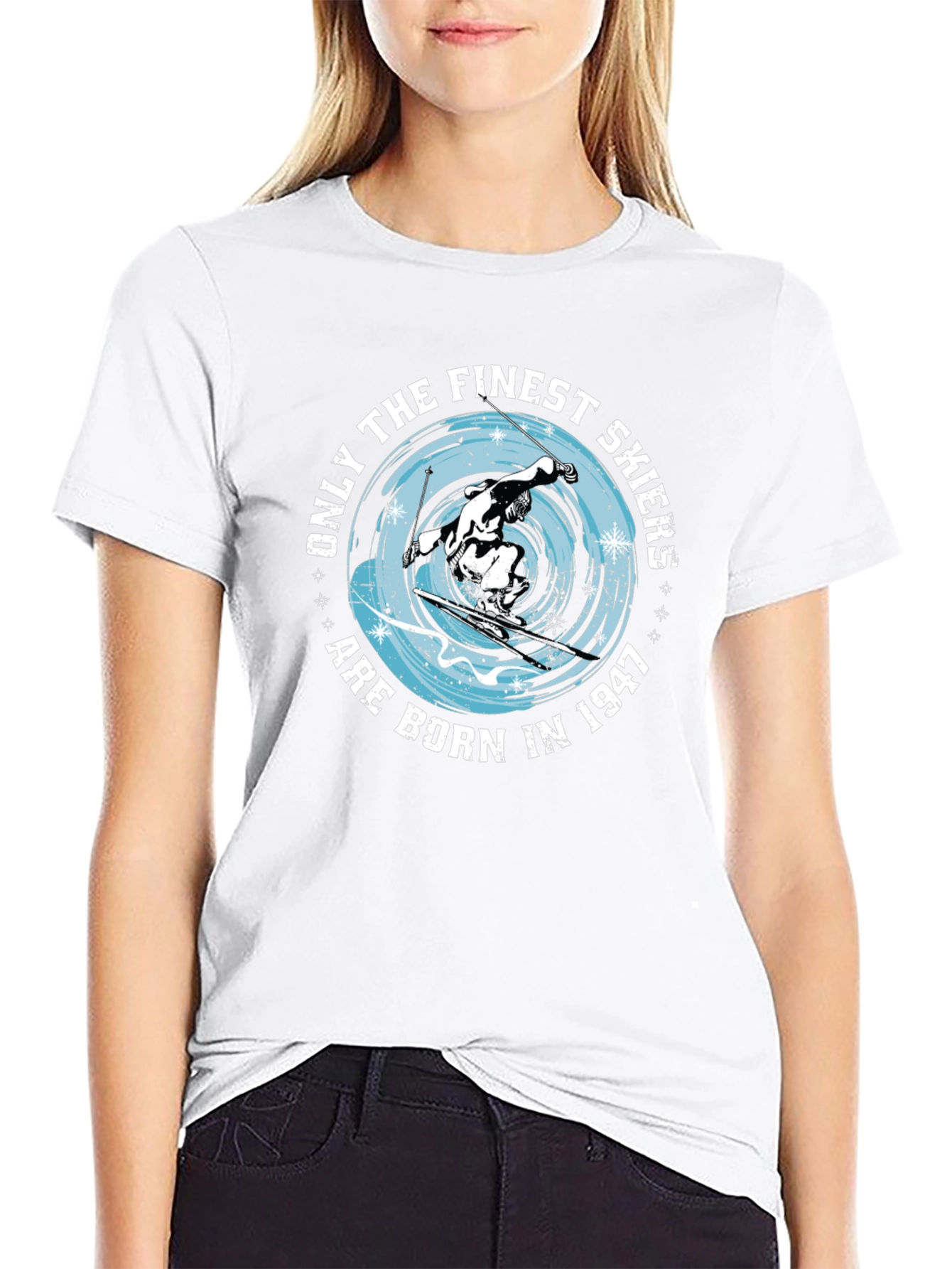 Finest Skiers Born in 1947 Graphic Tee