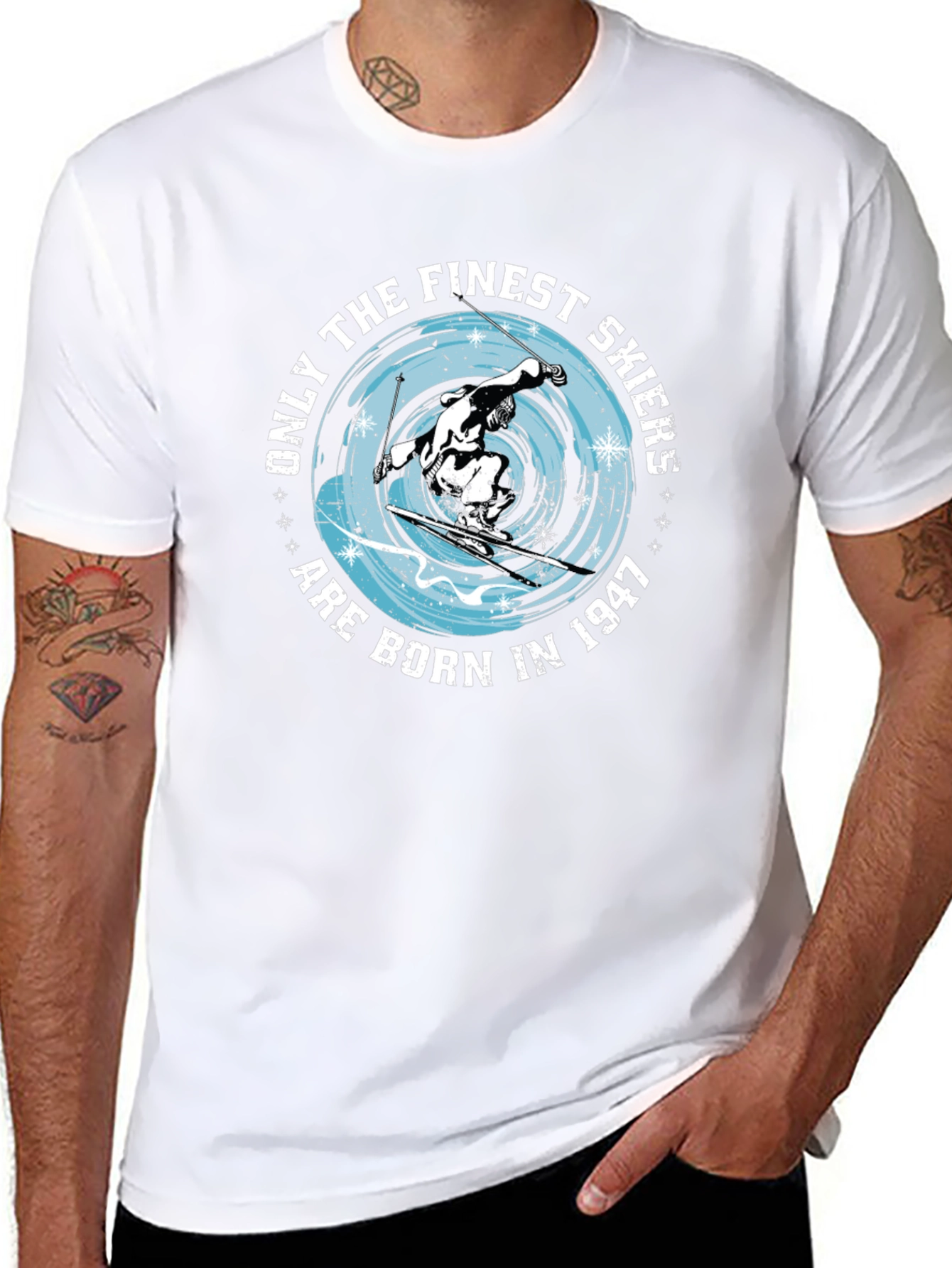 Finest Skiers Born in 1947 Graphic Tee