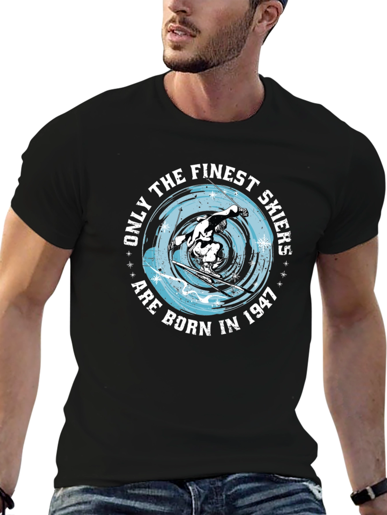 Finest Skiers Born in 1947 Graphic Tee