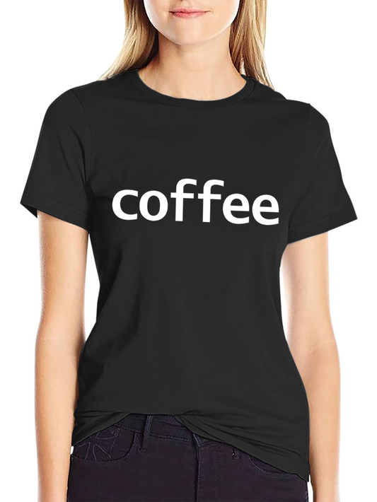 Coffee T-Shirt - Minimalist Design Black Tee