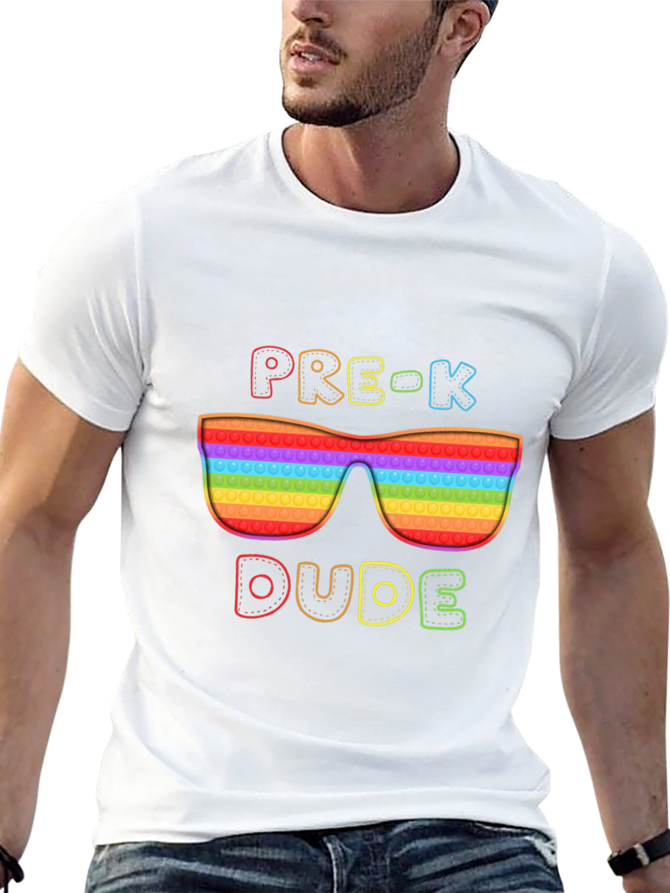 Pre-K Dude Pop It Sunglasses T-Shirt