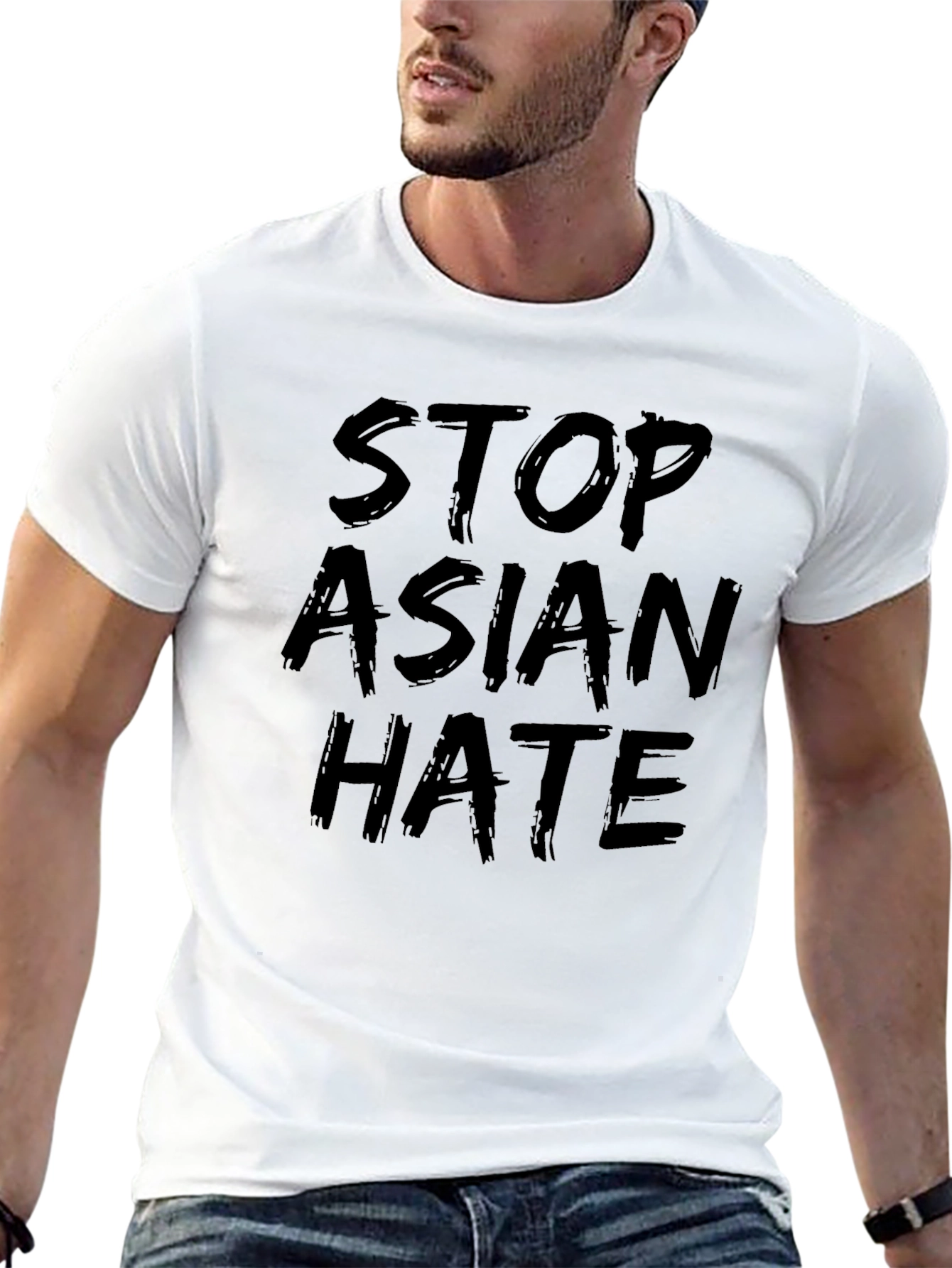 Stop Asian Hate Graphic Tee - Black