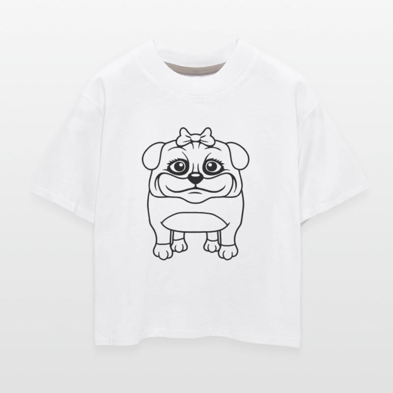 Dog Pug Girl Pretty Bow Woman Female Cute Funny