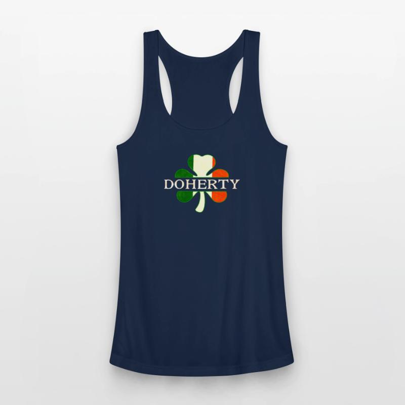 Doherty Irish Surname Ireland Flag Shamrock