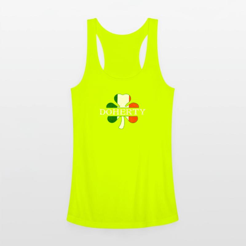 Doherty Irish Surname Ireland Flag Shamrock