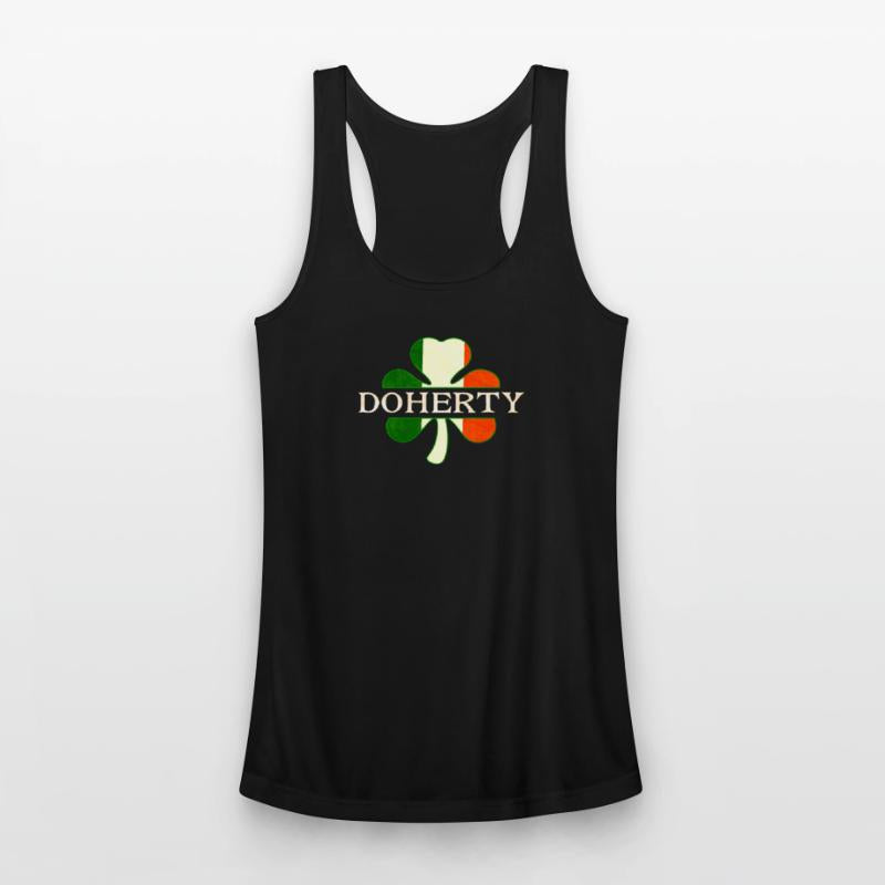 Doherty Irish Surname Ireland Flag Shamrock